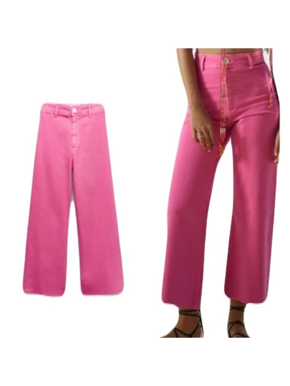 Princess Polly 2 Pink High Rise Mom Cutoffs